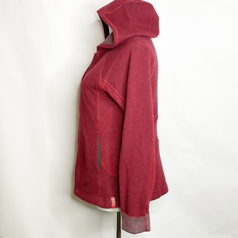 Mountain Hardwear Burgundy Wool Blend Jacket (M) - Picture 4 of 11